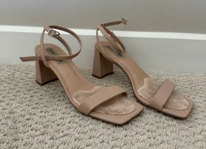 Steve Madden Nude Luxe Strappy Heels thumbnail 1