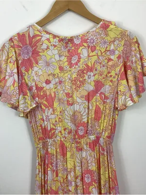 Hello Molly Natural Heights Floral Jumpsuit Size 4 thumbnail 8