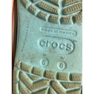 Crocs Crocband Clogs Women Size 8 Blue Pink Fair Sporty Slip On Sandals thumbnail 7