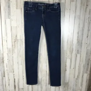 American Eagle AE Skinny Jeans Blue Denim Pants 4 v6x thumbnail 4