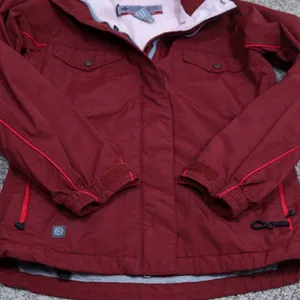 Vintage Columbia Convert Snowboard Jacket Women‎ XS Burgundy Pink Fleece Lined thumbnail 9