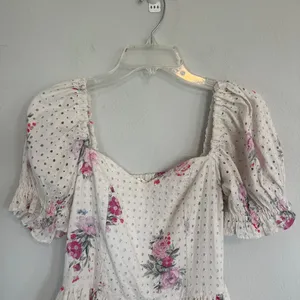 Love Shack Fancy Altima Floral Eyelet Mini Dress Size Medium thumbnail 5