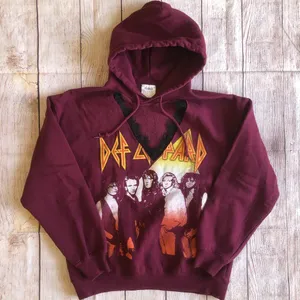 Def Leppard Hoodie Sweatshirt EUC Lace Small thumbnail 1