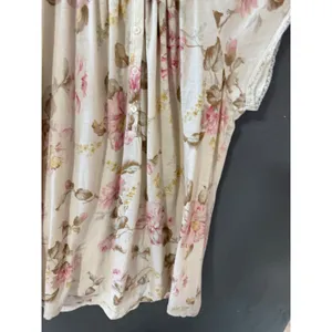 Lauren Ralph Lauren Coquette Feminine Pink Floral Cotton Lace Shirt Blouse Large thumbnail 6