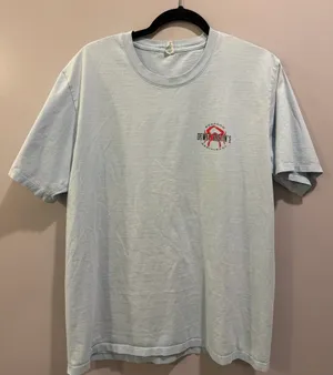 SoftShirts Dewey Destins Seafood Restaurant Short Sleeve Tee Blue thumbnail 2