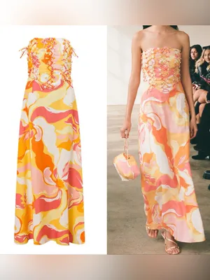 Zaco Saboskirt Kahlo Dress in Calista Sunset thumbnail 2