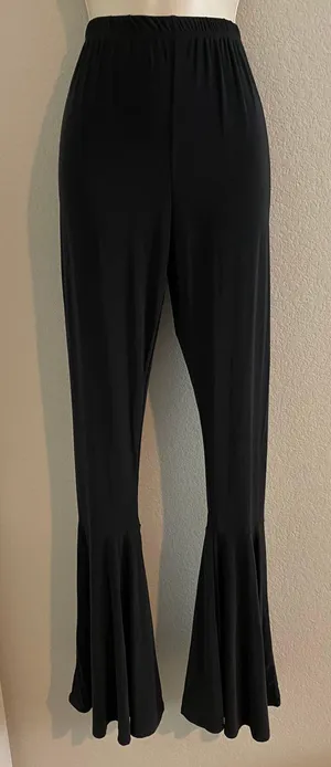 NWT PrettyLittleThing Slinky High Waisted Bell Flare trousers. thumbnail 3