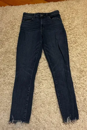 Abercrombie And Fitch Curve Love High Rise Super High Rise Ankle Jeans Size 6L thumbnail 1