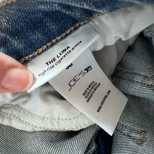 Joe's Jeans The Luna High Rise Straight Ankle Jeans Mariposa Wash size 30 thumbnail 5