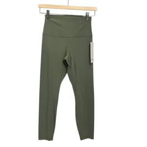 NWT lululemon Align High-Rise Pant 25” size 6 Desert Green Authentic thumbnail 3