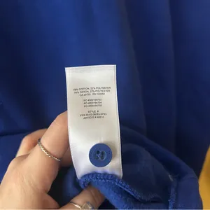 Aritzia TNA Cozy Fleece Boyfriend Fit Shacket Button Up Shirt Pocket Blue Size M thumbnail 5