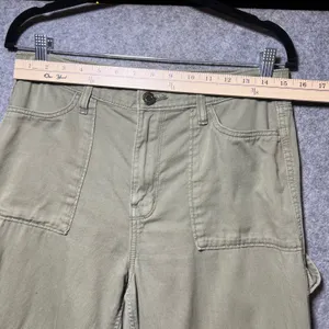 SO Goods For Life High Rise Cargo Wide Leg Pants Olive Green Womens‎ Medium thumbnail 3