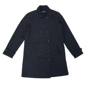 1 Madison Rain Trench Coat Womens Small Black Lined Jacket thumbnail 2