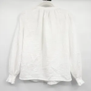 Boden Womens Evie White Double Cloth Beachy Boho Gauze Cotton Blouse Size 6 thumbnail 6