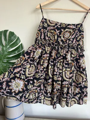 NWOT Anthropologie Celandine Straight-Neck Tiered Mini Dress thumbnail 11