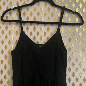 Sexy goth maxi dress lace strappy Angie size S thumbnail 6