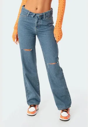 Edikted Folded Jeans Raquel thumbnail 3