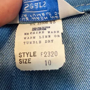 Vintage Sears Denim Button Vest Blue Size 10 thumbnail 6