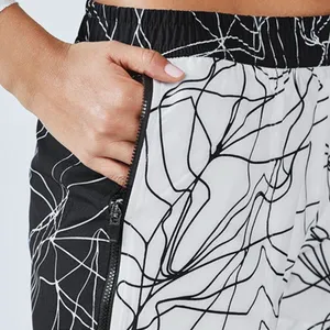Fabletics Black and White Athletic Shorts thumbnail 3