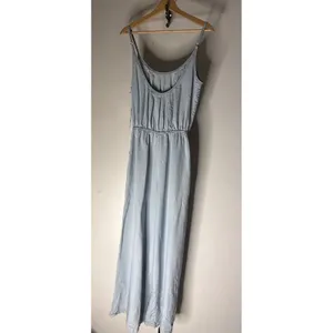 Halara Women Light Blue Lyocell Wide Leg Jumpsuit Sleeveless Pockets Small NWT thumbnail 2