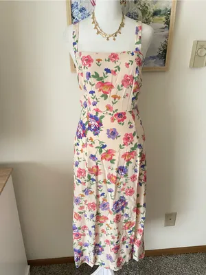 Sézane Rosella Silk Floral Midi Dress Monday Size 34 US 2 thumbnail 4