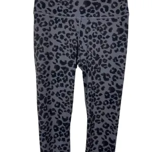 Varley Century‎ Dark Gray Cheetah Leggings Size Small thumbnail 5