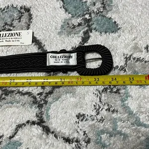 NWT S Juliana Collezione 34 Inches Elegant Black Braided Women's Belt Accessory thumbnail 7