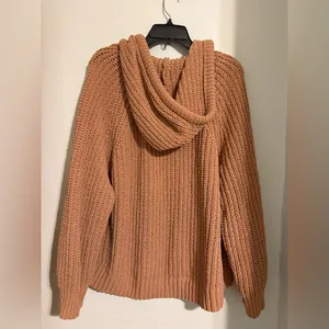 Aerie Warm V-Neck Sweater in Brown thumbnail 4
