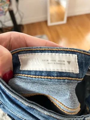 ZARA Flare Cropped Jeans High-Rise thumbnail 5