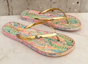 Lilly Pulitzer Rubber Flip Flops thumbnail 1