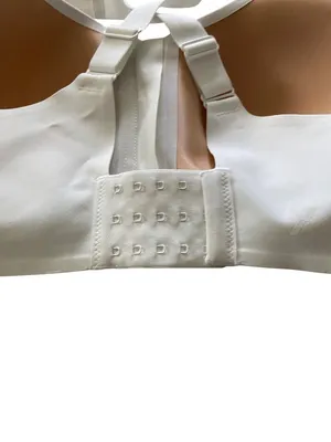 Knix Catalyst Front Zip Sports Bra White Size 5 (XL) High Impact Support Workout thumbnail 8