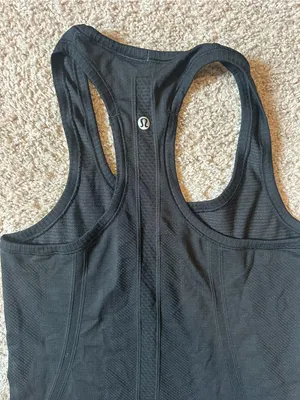 Lululemon Black Racerback Women's Tank Top thumbnail 5