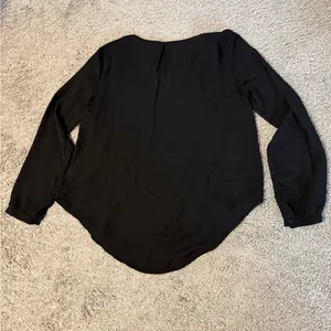 Lush Black V-Neck Blouse thumbnail 2