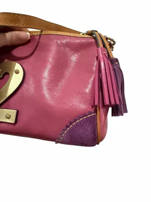 Dooney & Bourke Lindsay Lohan Pink Y2K Charms Bag Multi Color #2 Vintage RARE thumbnail 8