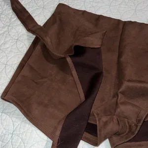 HAUTE MONDE women’s size XL wrap style feels like suede brown skort 2” inseam thumbnail 11