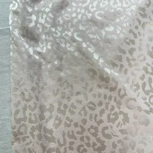 TopShop | Beige Satin Leopard Print Shift Dress | Size 6 thumbnail 8