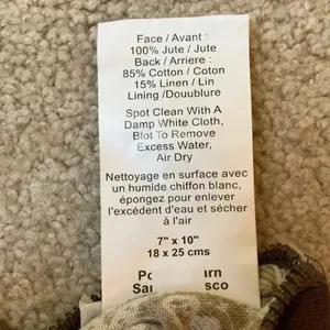 Pottery barn new with tags brown beaded pouch thumbnail 3