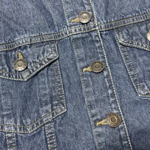 Women's Distressed Denim Raw Hem‎ Short Denim Distressed Dark Wash Vest Size Med thumbnail 3