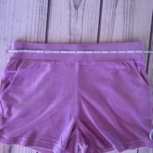 Juicy Couture Dewberry Pink Velour Rhinestone Short Zip Hoodie Set thumbnail 11