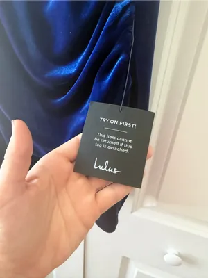 NWT Lulus Glamorous Celebration Royal Blue Velvet Strapless Mini Dress thumbnail 4