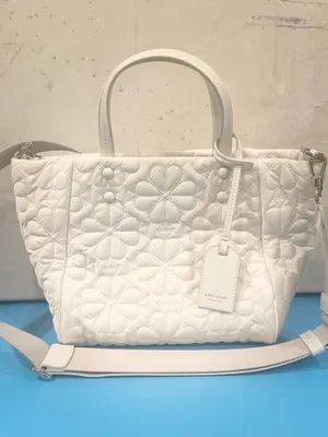 Kate Spade New York Small Tilly Quilted Tote Crossbody White Dove USED ONCE thumbnail 4