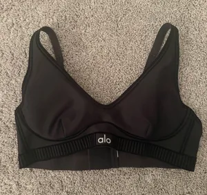 Black Alo Airlift Line Up Bra thumbnail 1