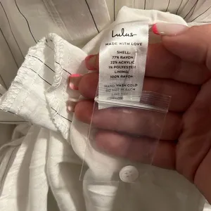 ✨Delightful Moments White Striped Puff Sleeve Button-Up Dress Lulus✨ thumbnail 12