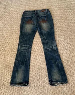 Y2K Distressed Bootcut Jeans Size 5 thumbnail 4