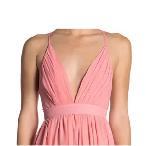 Meghan LA Enchanted Garden Maxi Dress Buff PINK XL NWT‎ $476 thumbnail 5