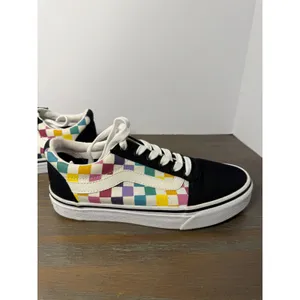 Vans Ward Low Top Sneakers Checkerboard Pastel Women's 6.5 thumbnail 3
