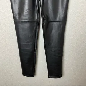 Abercrombie & Fitch Chic Black Vegan Leather Skinny Pants Size S thumbnail 3