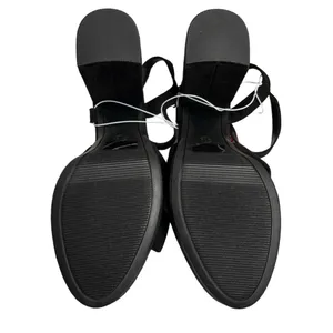 A New Day Black Riah Open Toe Ankle Strap Block Heels Size 9.5 Women’s NWT thumbnail 8
