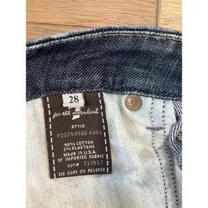 7 For All Mankind The Kate Straight‑Leg Jeans Size Dark Wash Made in USA thumbnail 6