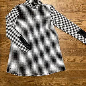 Tyler Boe houndstooth dress With Leather Detail Size XS thumbnail 4